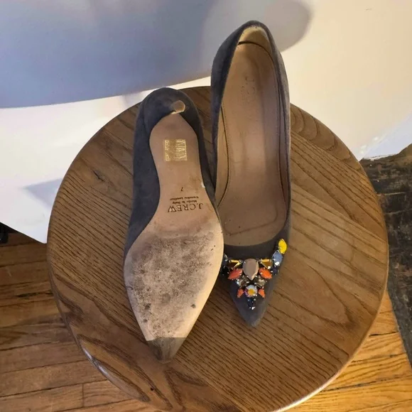 J.Crew Embellished Heels in Gray and Multicolor - Picture 6 of 6